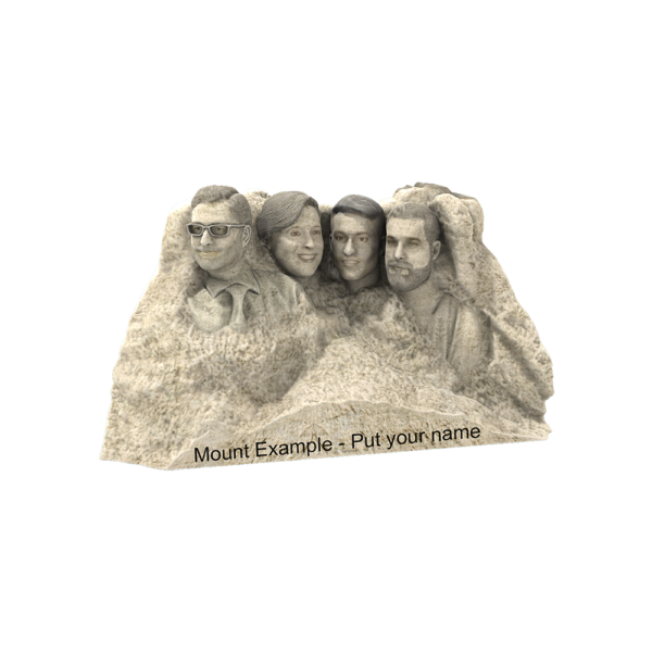 Monte de la familia Rushmore seis cabezas
