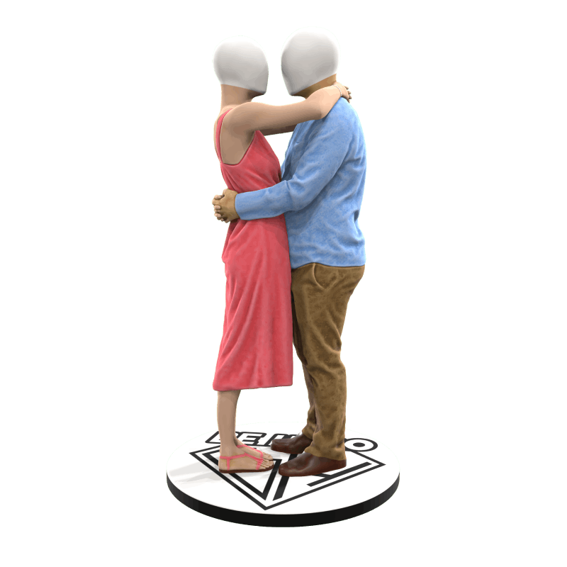 Hugging couple » BeHero Custom Figures