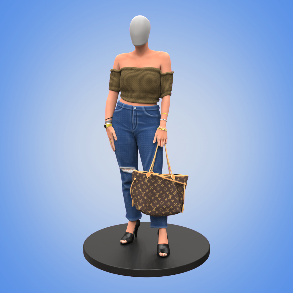 Girl with bag